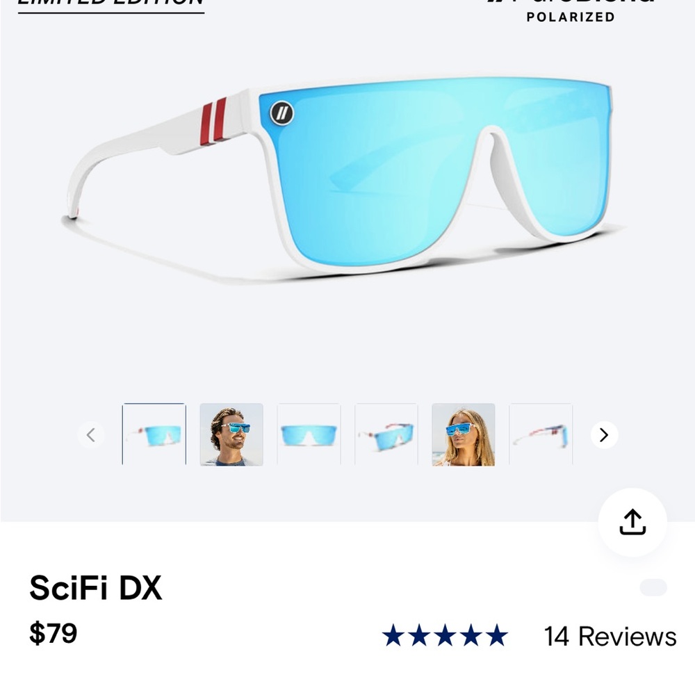 Mo' Glory SciFi DX Blue Sunglasses